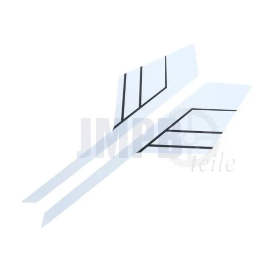 Tankaufkleber Weiß Yamaha DT50M/125MX