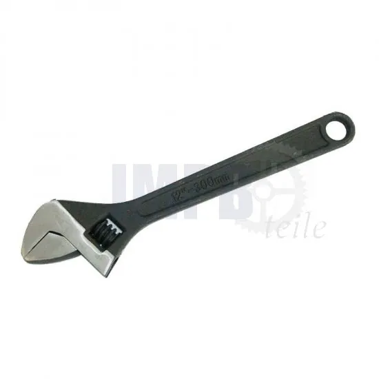 Einstellbarer Schlüssel 12 Inch Schwarz 300MM