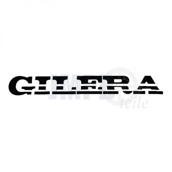 Aufkleber Gilera Turbo Schneiden Text Schwarz 230X30MM