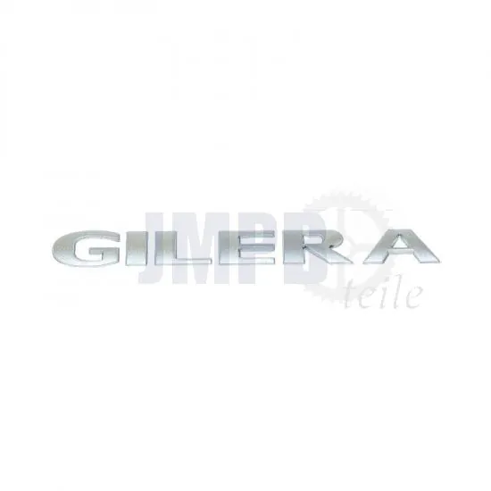 Aufkleber Gilera 3D Silber 15CM