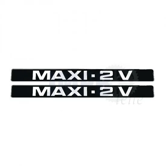 Aufkleber Maxi - 2 V Schwarz/Weiß 225X22MM