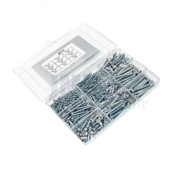 Sortiment Satz Schrauben + Schlitzkopf Din 84 - 550 Teile