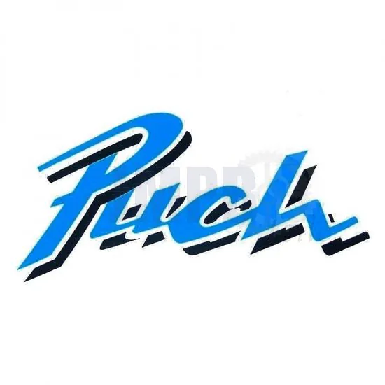 Aufkleber Puch Blau/Schwarz