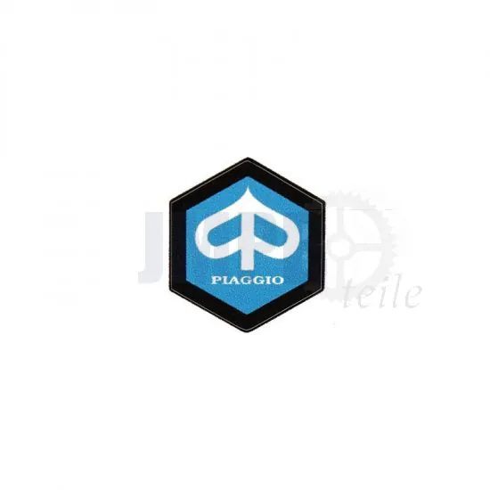 Aufkleber Piaggio Logo Sechskant Klein 22MM 