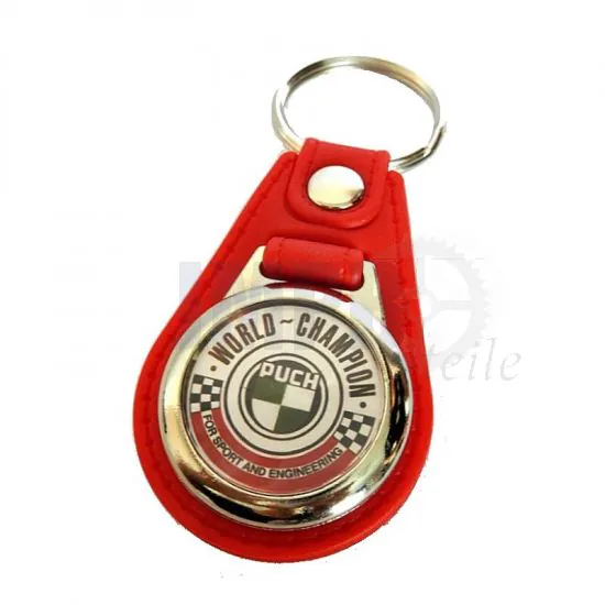 Schlüsselanhänger Rot Puch World Champion