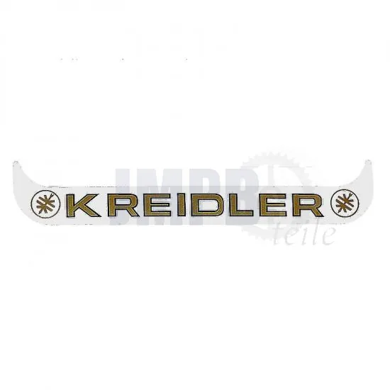 Aufkleber Kennzeichenhalter Breit Kreidler Weiß