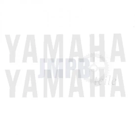 Aufklebersatz Yamaha Wort Weiß 110X26MM