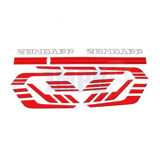 Aufklebersatz Zündapp 529/530 - Rot