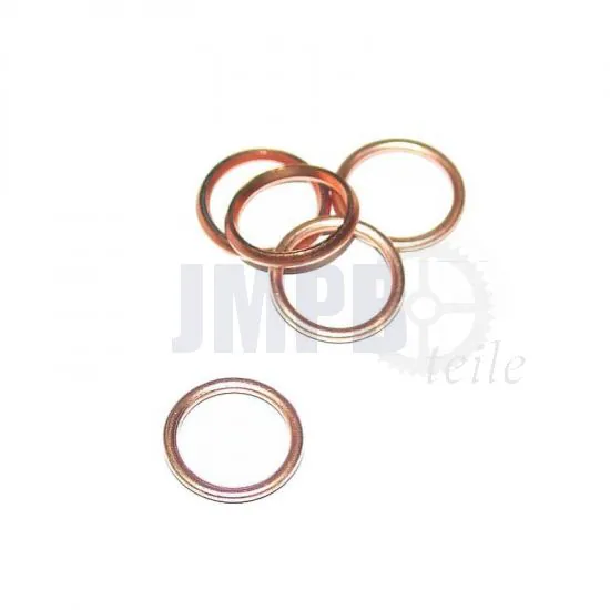 Kupferring gefüllt 12X16X2MM Din 7603C