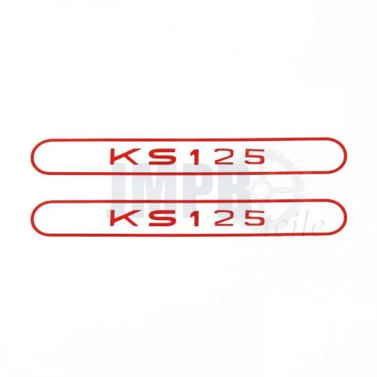 Aufklebersatz Tank Zundapp KS125 Rot