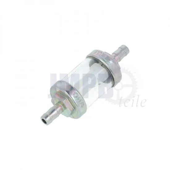 Benzinfilter Chrom Transparent
