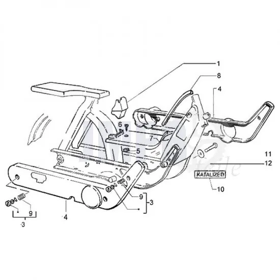 Seitenteilen Vespa Ciao