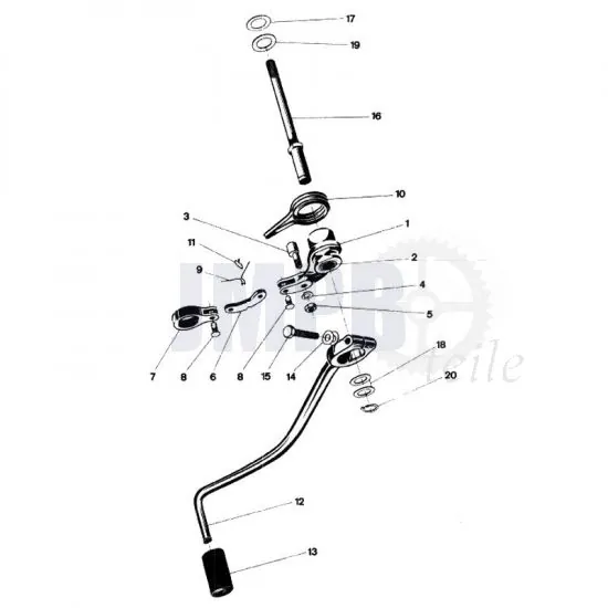 Schaltmechanik Kreidler 5G Indirekt