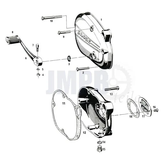 Schalthebel / Deckels Sachs 50/4 EKF
