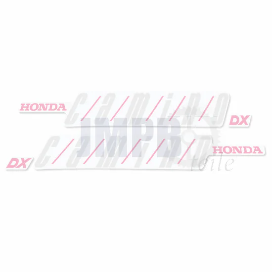 Tankaufklebersatz Honda Camino DX Rosa/Weiß